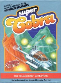 Super Cobra Atari 5200 US box art